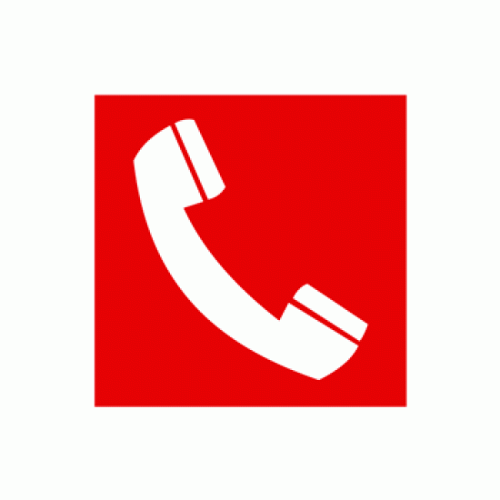 Знак «Телефон для использования при пожаре (в том числе телефон прямой связи с пожарной охраной)»