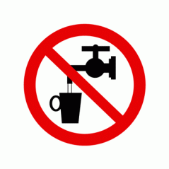 Знак «Пить воду запрещено»